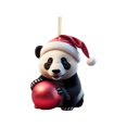 thumbnail image 1 of CMrtew Christmas Panda Pendant Ornament Cute Acrylic Cartoon Panda Decor for Tree, Home & Car Festive Holiday Hanging Decorations, 1 of 4