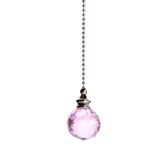 CMrtew Crystal Ball Dazzling Crystal Ceiling Fan Pull Chain Pull Chain Extension with Connector for Ceiling Light Fan Atmosphere Scene Layout Ornaments