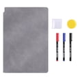 thumbnail image 1 of CMrtew Dry Erase Notebook,Portable Whiteboard Notebook 6.6x9.5 inch(A5),Reusable Small White Board for Notes Message Draft, Double Sided Erasable Writing Board for School Office Home Travel, 1 of 9