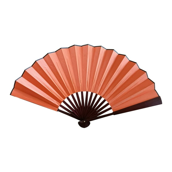 CMrtew Elegant Silk Folding Fan | Hand-Painted Dance Performance Fan & Cultural Décor Accessory | Bamboo Frame with Artistic Embellishment for Themed Events/Weddings‌
