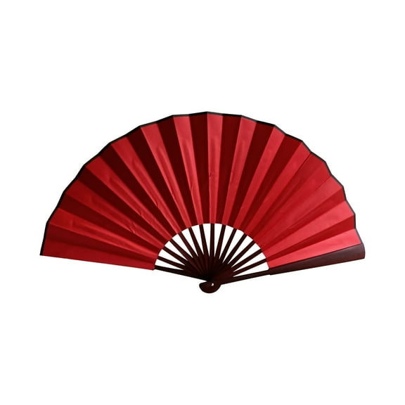 CMrtew Elegant Silk Folding Fan | Hand-Painted Dance Performance Fan & Cultural Décor Accessory | Bamboo Frame with Artistic Embellishment for Themed Events/Weddings‌