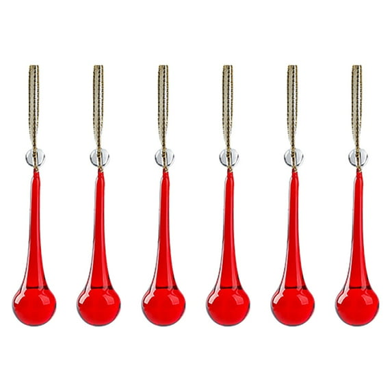 CMrtew Extra Large Christmas Tree Pendants Oversized Teardrop Ornaments Shatterproof Holiday Decorations for Home, Fireplace & Outdoor Xmas Displays