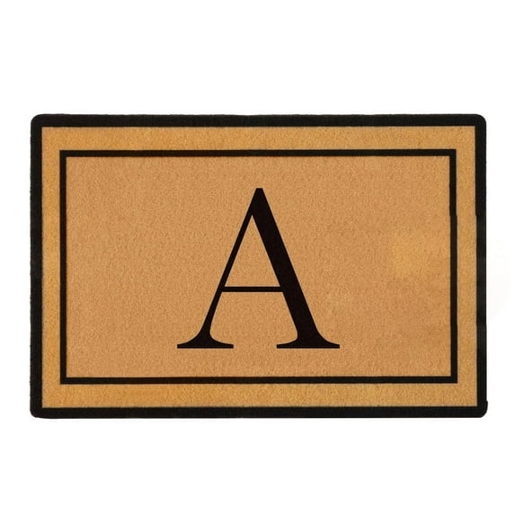 CMrtew Front Door Letter Mat Outside Entrance Doormat-Outdoor Indoor Door Mat for Entryway-Welcome Mat Thick Durable Rubber Door Entry Mat Non Slip Dirt Trapper Absorbent