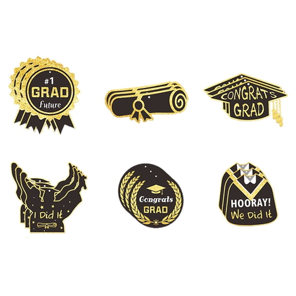 CMrtew Graduation Hanging Decorations Set Black & Gold Scrolls, Mortarboard & 'Class of 2025' Ornaments Photo Backdrop, Classroom, Party Ceiling Decor