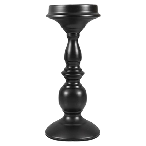CMrtew ‌Halloween Candlestick Holder Retro Black Iron Candle Stand for Aromatherapy, Decor, Photo Props Gothic Column Candleholder