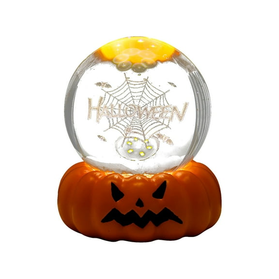 CMrtew ‌Halloween Night Light 3D Illuminated Pumpkin Lamp with Design Decor for Home, Office, Parties Battery/USB Operated Spooky Light