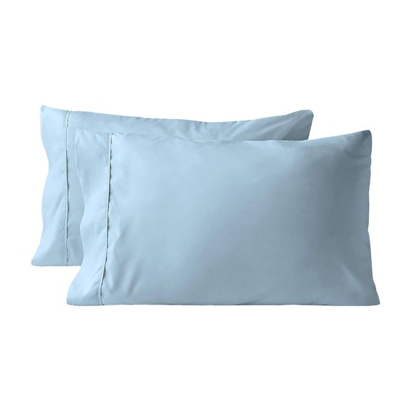 CMrtew Home Microfiber Pillow Cases - Standard/Queen Size Set of 2 - Cooling Pillowcases - Set of 2 Ultra Soft Pillowcases with Envelope Closure Standard 51*76cm - Easy Care