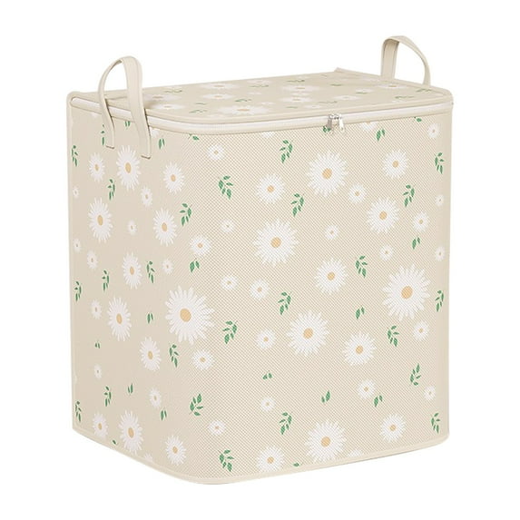 CMrtew Houndstooth Large Capacity Storage Bag Foldable Clothes Organizer with Reinforced Handles & Zipper | Portable Wardrobe for Comforters, Pillows, Blankets, Bedding