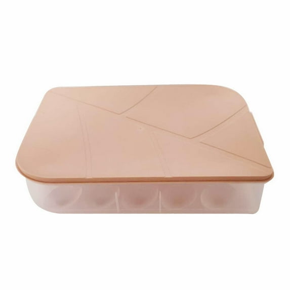 CMrtew Kitchen Single Layer Refrigerator Storage Container Plastic Food Box Airtight Home Organizer Easy to Carry Eggs Dumplings Storage Bento Lunch Box Snack Container