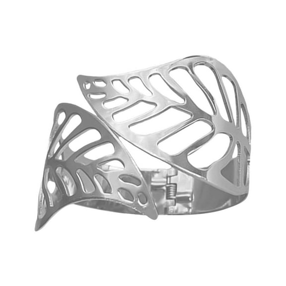 CMrtew Leaves Shaped Drape Tiebacks Hooks Decorative Hollow Spring Drape Holder Clip for Home Decor Holdback Holdbacks Elegant Natural Design