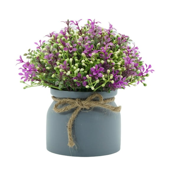 CMrtew Lifelike Artificial Potted Plants Rustic Table Centerpiece for Home Decor Durable Faux Greenery Indoor/Outdoor, Bathroom Kitchen Creative Décor