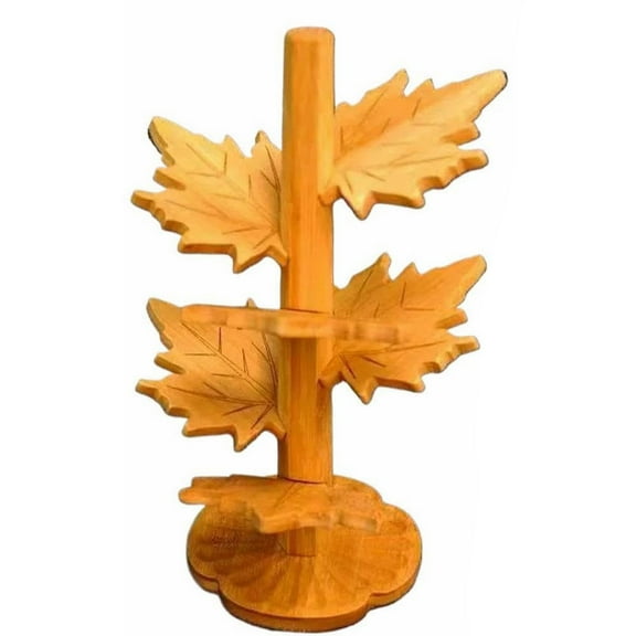 CMrtew Maple Wood for Hot Pots & Pans Heat-Resistant Pot Holders with Decorative Design Natural Wooden Placemats for Kitchen Countertops, Dining Table, and Hot Dish Protection