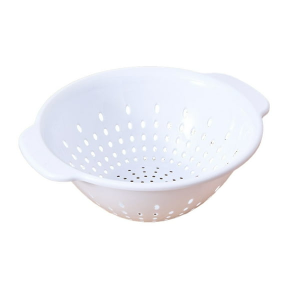 CMrtew Mini Colander for Kitchen Plastic Berry Strainer with Double Handles 11 Inch Small Colander Strainer for Fruits Vegetables Food