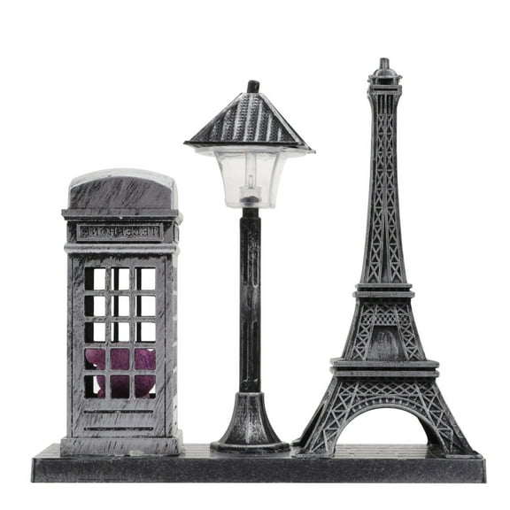 CMrtew Mini Tower Light Lamp Desktop Nightlight Statue, Decorative Street Lights Desktop , Artistic Table Ornament & Nightlight Decor
