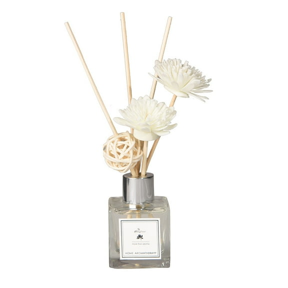 CMrtew Reed Diffuser Set Wedding Flowers Reed Oil Diffusers with Natural Sticks, Glass Bottle and Scented Oil 50ML Essential Oil Scented Diffuser for Bedroom Bathroom Home Decor&Office Décor