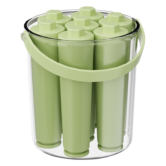 CMrtew Release Ice Stick Tray with Storage Box - 7-Cavity Reusable Silicone Mold for Cocktails, Infused Water & Homemade Frozen Treats, Compact Ice Cube Maker for Office & Home Kitchen