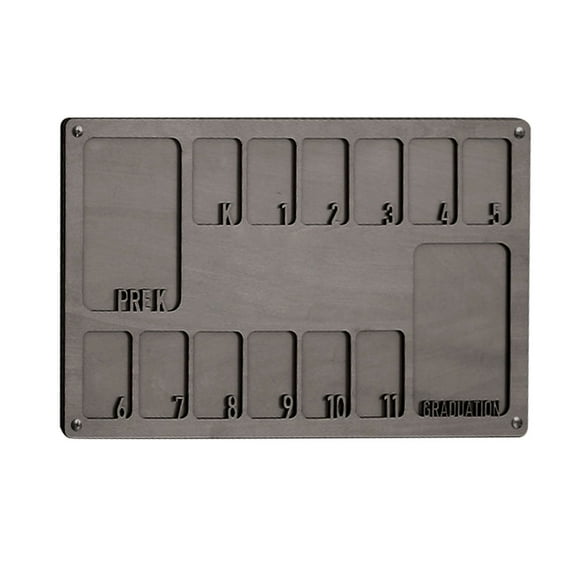 CMrtew School Picture Frame Pre-K to 12, Wooden K-12 School Years Photo Frame, PreK to 12th Grade Graduation Photo Display, School Picture Frame with 14 Photos