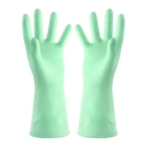 CMrtew Thickened Kitchen Cleaning Gloves Heavy Duty Dishwashing Gloves, Long Latex Rubber Gloves for Scrubbing, Hot Water & Chemical Resistance Household Cleaning Accessories