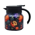 thumbnail image 1 of CMrtew ‌Victorian Floral Stainless Steel Tea Carafe | 800ml/27oz Insulated Teapot with Lid Double-Wall Vacuum Insulation for Hot Tea/Coffee, Dishwasher Safe (Orange)‌, 1 of 9