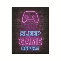CMrtew Video Game Room Wall Art Decor for Boys Neon Gaming Posters Teen Bedroom Decorations Light Signs Gamer Themed Wall Stickers Cool Decor Ideas Unique Gifts for Gamers