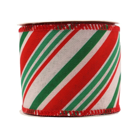 CMrtew ‌Visland Christmas Ribbons 1 Roll 5 Yards Colored Holiday Ribbon Decorations Rustic Fabric Ribbons for Crafters DIY Holiday Ornaments Wreaths Gift Wrapping Tree Trimming Party Decor‌