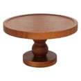 thumbnail image 1 of CMrtew Wooden Cake Stand 7 Inch | Wood Pedestal Riser | Footed Cupcake & Dessert Stand | Multipurpose Cake Display for Home Decor | Dining Table | Pastries, 1 of 5