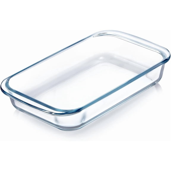 CN 1QT Glass Baking Dish for Oven, Single Serving Glass Pan for Cooking Small Baking Dish Rectangular Baking Pan Oven Bakeware