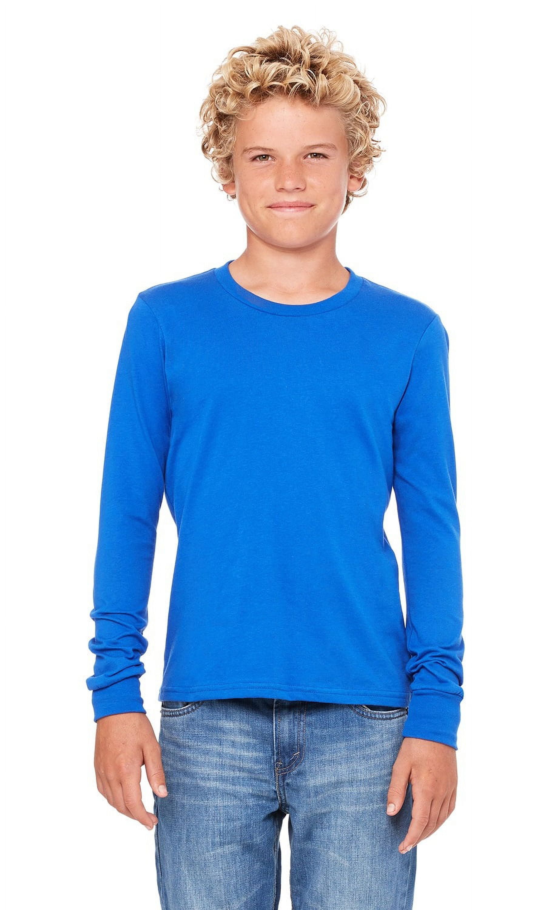 CN 3501Y YOUTH JERSEY LS TEE (TRUE ROYAL M) - Walmart.com