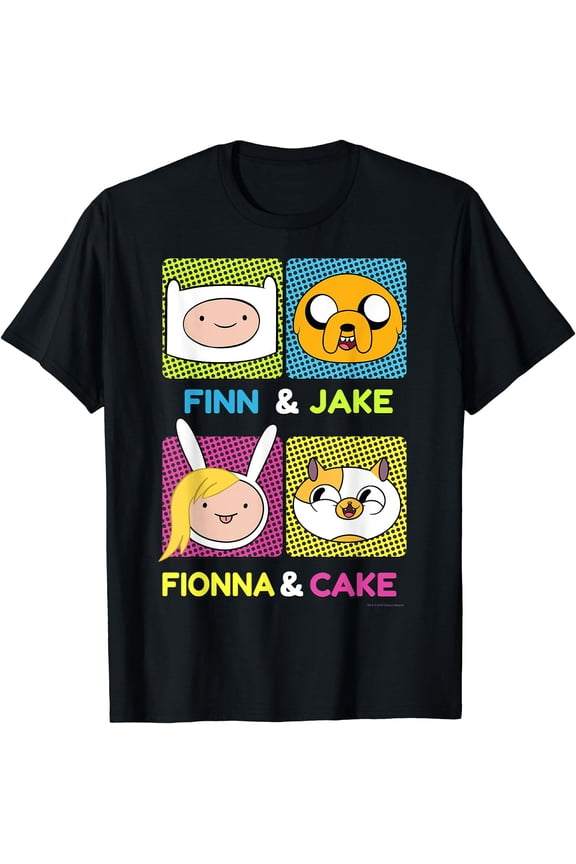 CN Adventure Time Finn & Jake Fionna & Cake Box Up T-Shirt
