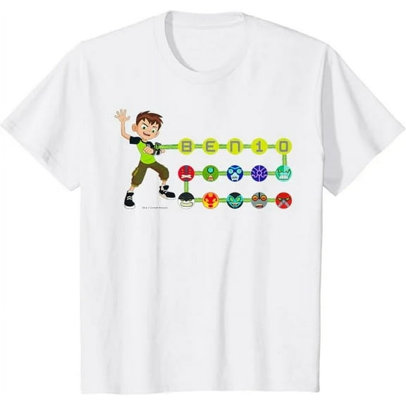 CN Ben 10 Omnitrix Alien Icons T-Shirt