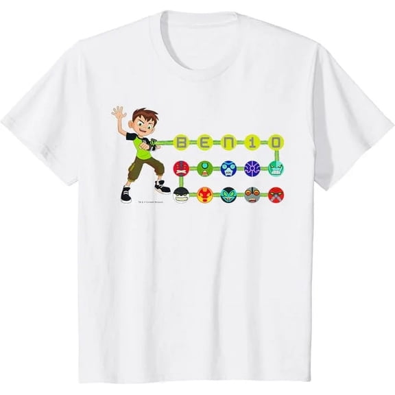 CN Ben 10 Omnitrix Alien Icons T-Shirt