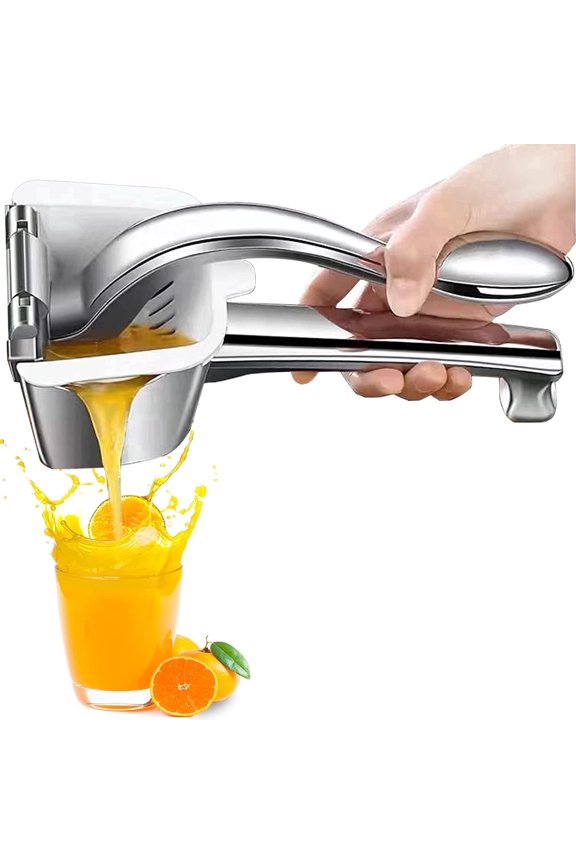 Cnshop Stainless Steel Manual Lemon Squeezer, Heavy Duty Citrus Juicer Hand Press for Orange, Lime & Grapefruit