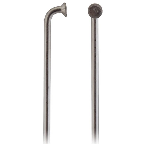 CN Spokes J-Bend 12g 294mm Silver Sold Individually