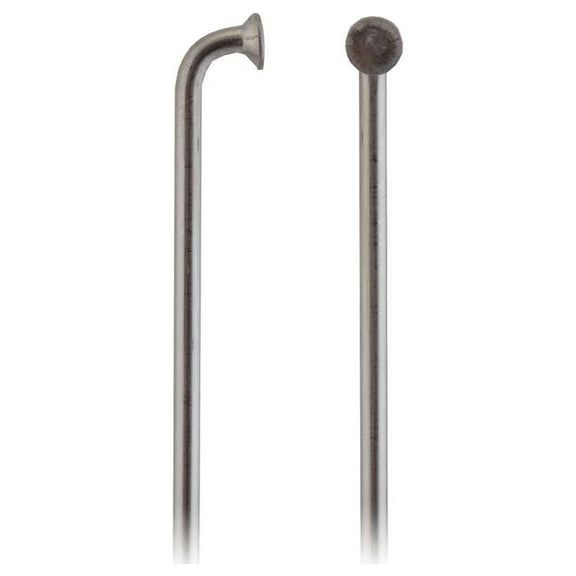 CN Spokes J-Bend 12g 256mm Silver Sold Individually