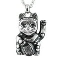 thumbnail image 1 of CN059 Day of The Dead ManekiNeko Necklace, 1 of 1