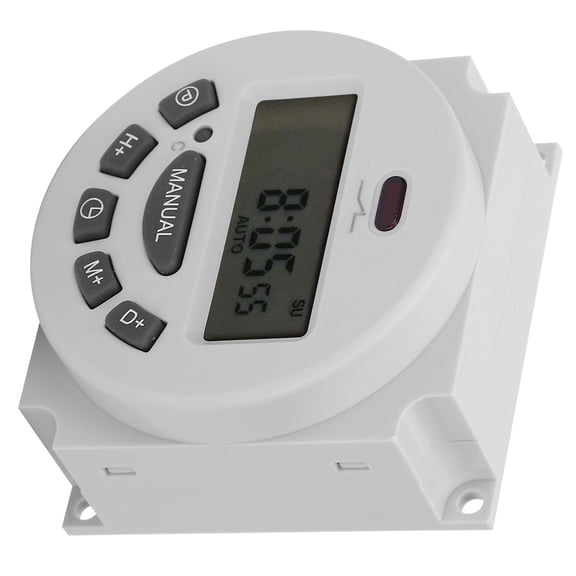 CN101A LCD Timer Switch, Digital Time Switch Easy To Read Clearly for Electrical Appliances for Advertising Light Boxes Broadcasting Equipment