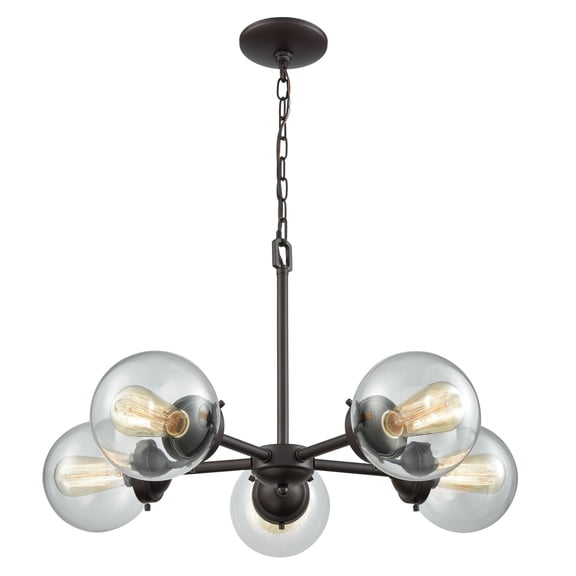 CN129521-Thomas Lighting-Beckett - 5 Light Chandelier In Modern Style-16 Inches Tall and 26 Inches Wide     -Traditional Installation
