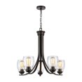 thumbnail image 1 of CN320521-Thomas Lighting-5 Light Chandelier-Oil Rubbed Bronze Finish    -Traditional Installation, 1 of 3