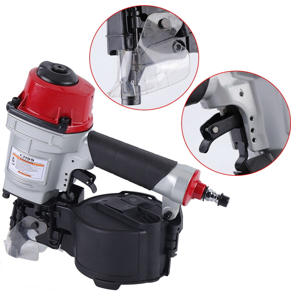 CN55 Air Nailer Coil Nailer Wooden Pallets Wooden Houses Fence Air Nail Gun Tool