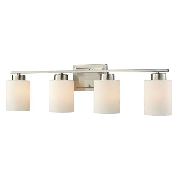 CN579412-Thomas Lighting-Summit Place - Four Light Bath Vanity-Brushed Nickel Finish