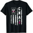 thumbnail image 1 of CNA - American Flag July 4th Certified Nurse Assistant T-Shirt, 1 of 3