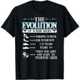 thumbnail image 1 of CNA BSN RN Registered Nurse Evolution Of Scrub Shoes Nurse T-Shirt, 1 of 4