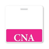 CNA Badge Buddy - Heavy Duty Horizontal Badge Buddies for Certified Nurse Assistants - Spill & Tear Proof Cards - 2 Sided USA Printed Quick Role Identifier ID Tag Backer by Specialist ID