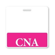 CNA Badge Buddy - Heavy Duty Horizontal Badge Buddies for Certified Nurse Assistants - Spill & Tear Proof Cards - 2 Sided USA Printed Quick Role Identifier ID Tag Backer by Specialist ID