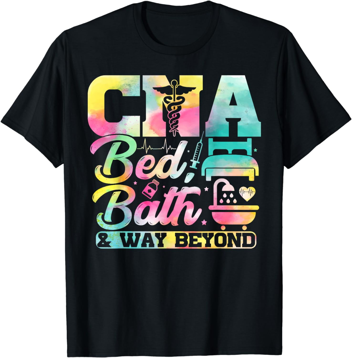 CNA Bed Bath And Way Beyond School Nurses Funny Nurse T-Shirt - Walmart.com
