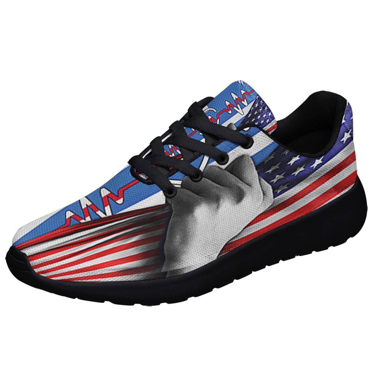 CNA Certified Nursing AssiStnt American flag CNA Nurse Shoes