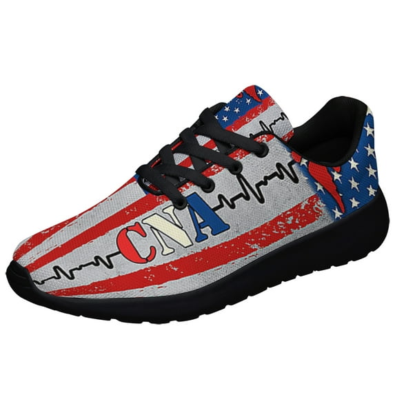 CNA Certified Nursing AssiStnt Shoes Sneakers for Women Men Black Size 12