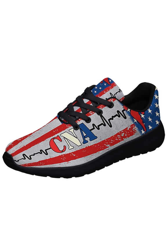 CNA Certified Nursing AssiStnt Shoes Sneakers for Women Men Black Size 5