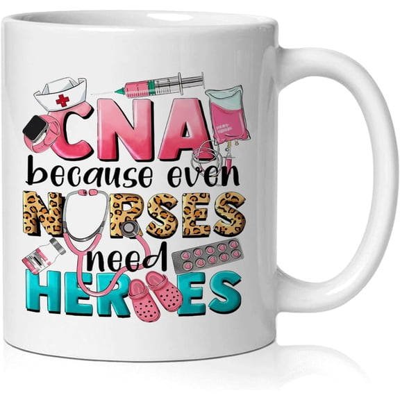 CNA Certified Nursing Assistant Mug, Nurse Appreciation Gifts Coffee Cup Ceramic, CNA Gifts for Women, Nurse Nursing Ceramic Coffee Tea Mug 11 oz