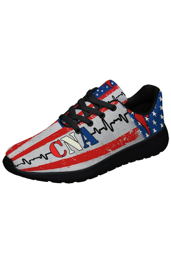 CNA Certified Nursing Assistant Shoes Sneakers for Women Men Black Size 7